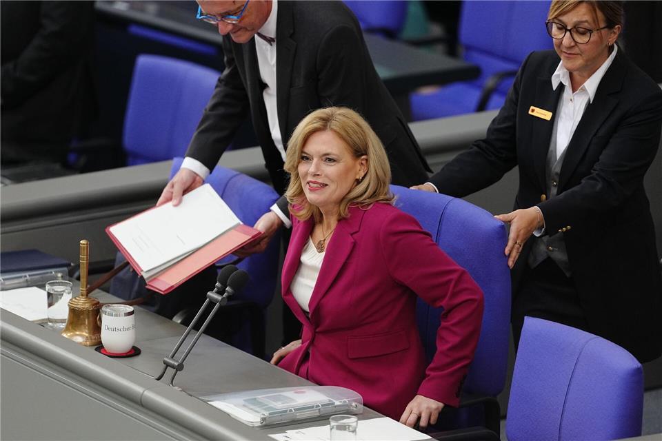 Julia Klöcker leitete am Mittwoch die Plenarsitzung des Bundestags.Kay Nietfeld/dpa