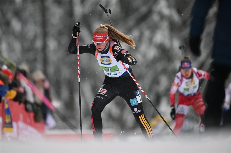 Julia Tannheimer kommt ohne Extrarunde durch. Hendrik Schmidt/dpa