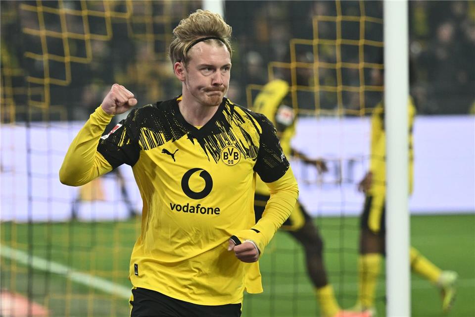 Julian Brandt brachte den BVB früh in Führung.Bernd Thissen/dpa