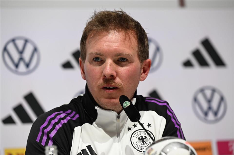 Julian Nagelsmann bei der Verkündung des DFB-Kaders. (Archivbild)Federico Gambarini/dpa