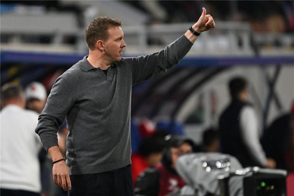 Julian Nagelsmann bereitet sein Team auf die Slowakei vor.Federico Gambarini/dpa