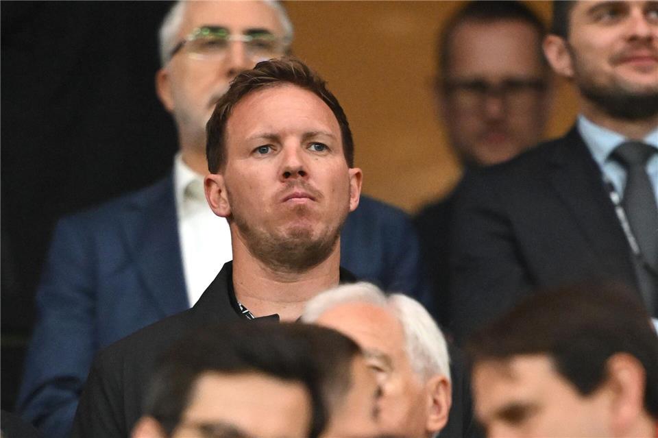 Julian Nagelsmann schaute sich das Endspiel in Istanbul im Stadion an. Robert Michael/dpa