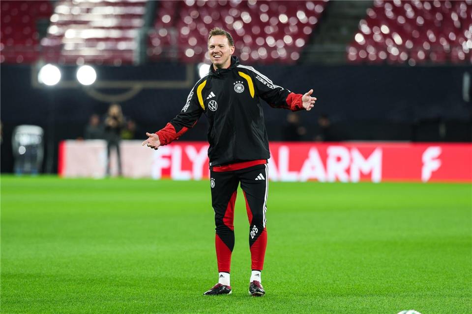 Julian Nagelsmann spricht über die Entwicklung bei der Nationalmannschaft. Jan Woitas/dpa