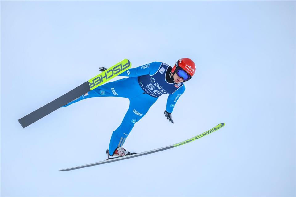 Julian Schmid hat beim Weltcup in Trondheim den dritten Platz belegt.Geir Olsen/NTB/dpa
