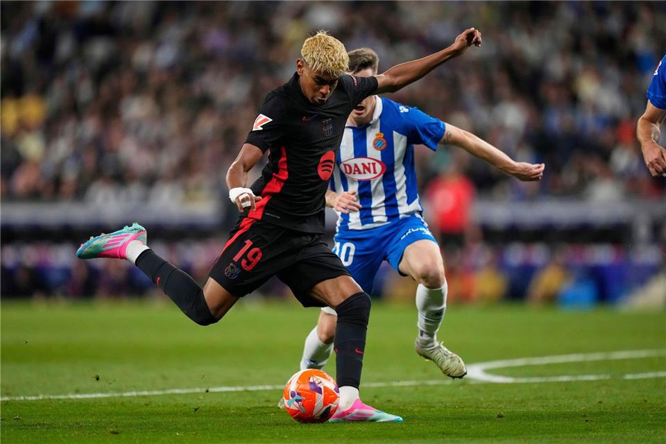 Jungstar Lamine Yamal war einmal mehr der MatchwinnerJose Breton/AP/dpa