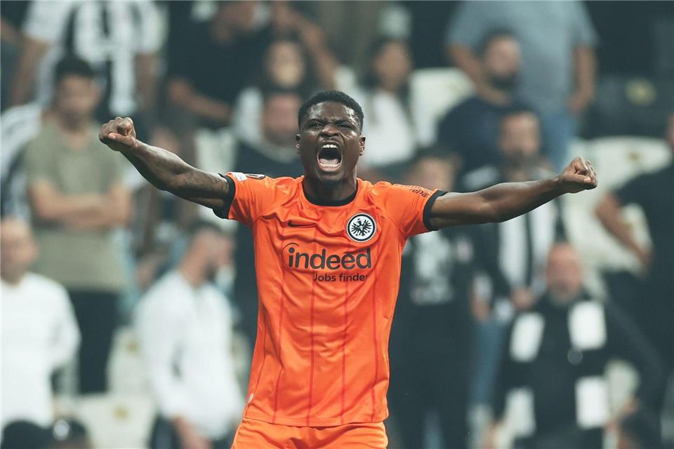 Junior Dina Ebimbe wechselt auf Leihbasis von Eintracht Frankfurt zu Stade Brest.Str/dpa