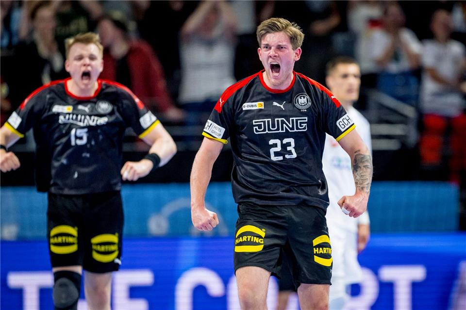 Junioren-Weltmeister Elias Scholtes wechselt vom Bergischen HC nach Thüringen. (Archivbild)Sascha Klahn/dpa