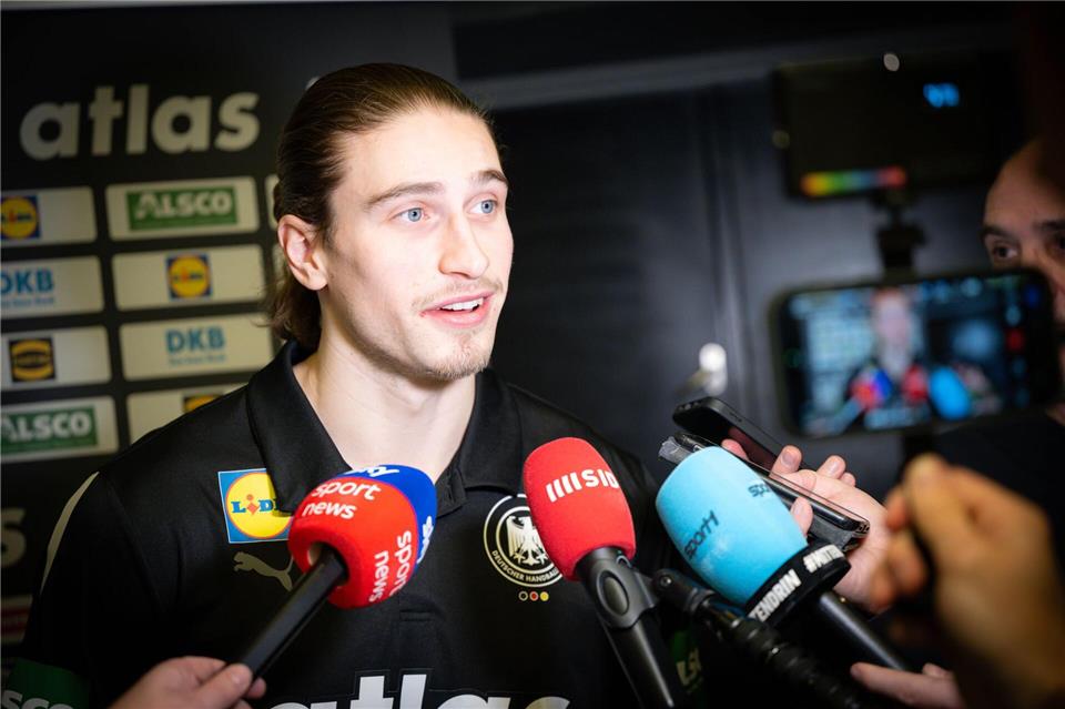 Juri Knorr ist erneut Deutschlands größer Hoffnungsträger.Sina Schuldt/dpa