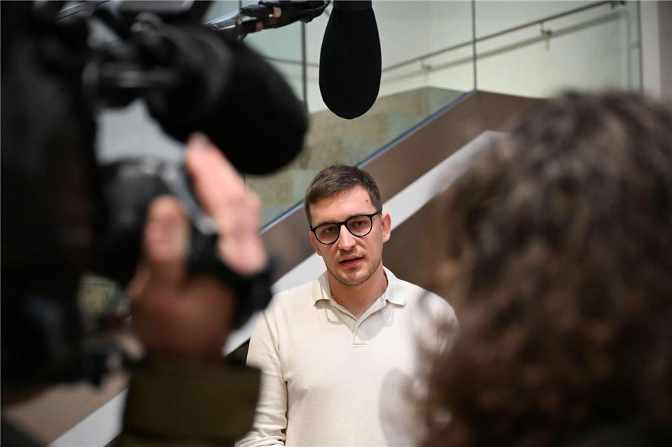 Juso-Chef Daniel Krusic will, dass die SPD-Mitglieder nach der Wahlschlappe über die neue Führung der Partei entscheiden.Katharina Kausche/dpa