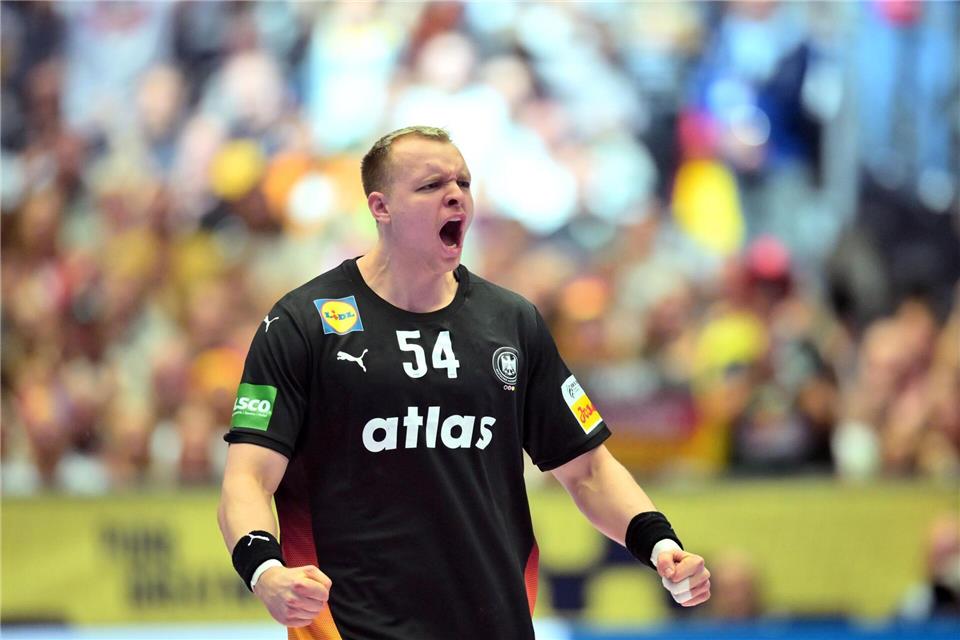 Justus Fischer zeigte gegen Spanien eine herausragende Leistung. Sina Schuldt/dpa