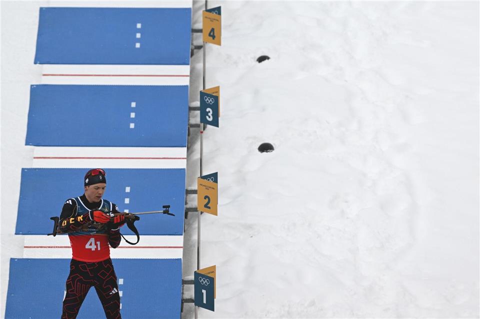 Justus Strelow patzte so oft wie nie zuvor am Schießstand. (Archivbild)Hendrik Schmidt/dpa