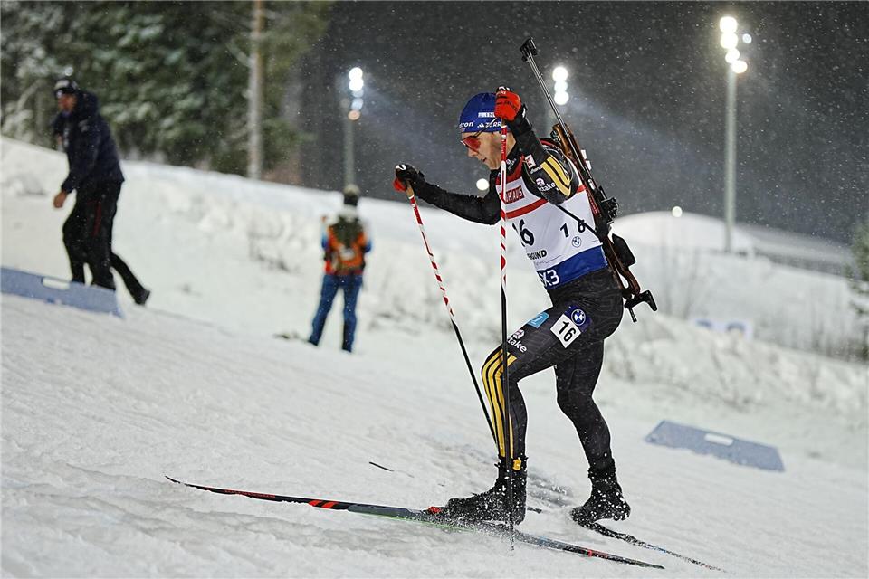 Justus Strelow schoss zu viel daneben.Björn Larsson Rosvall/TT News Agency/AP/dpa