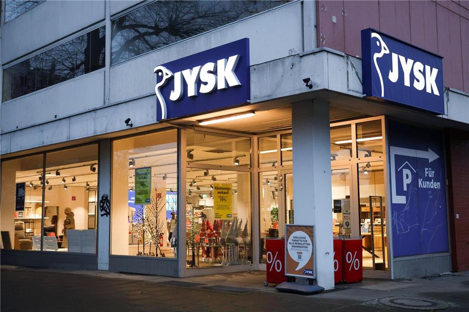 Jysk ist in vielen Städten und Gemeinden in Deutschland vertreten.Christian Charisius/dpa