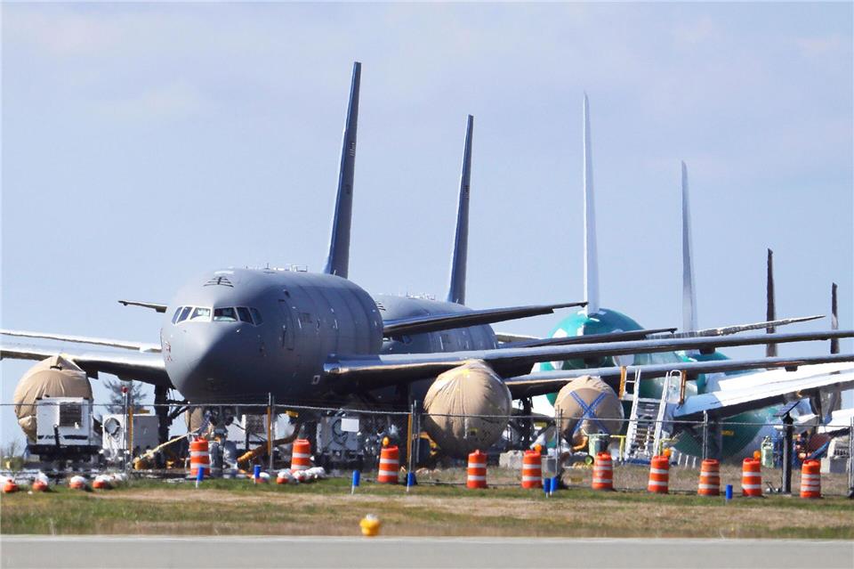 KC-46-Tankflugzeuge der USA sollen künftig nicht mehr einfach so für die Nato abrufbar sein. (Archivbild)Ted S. Warren/AP/dpa