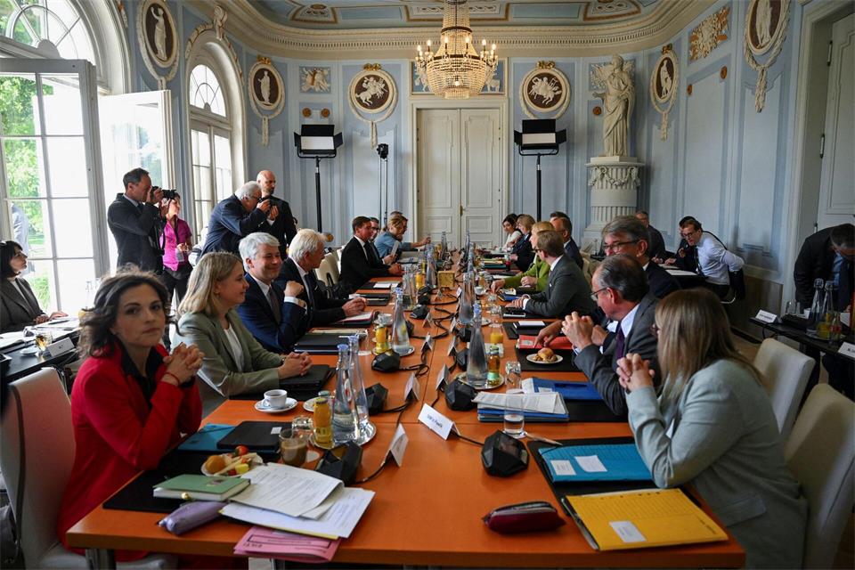 Kabinettsitzung auf Schloss Neuhardenberg bei Berlin. Annegret Hilse/Reuters/Pool/dpa