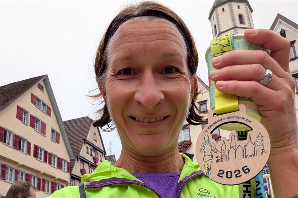 Kämpfte mit muskulären Problemen, sprang aber trotzdem noch aufs Podest in Biberach: Stefanie Sicking von der TSG Reken.
