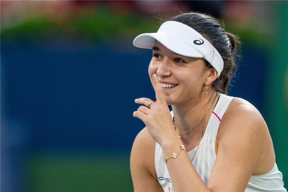 Kämpfte vergeblich: Eva Lys ist in Cincinnati ausgeschieden.Christinne Muschi/The Canadian Press/AP/dpa