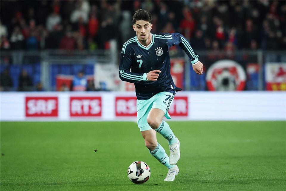 Kai Havertz ist die Nummer eins unter den deutschen Mittelstürmern. (Archivbild)Christian Charisius/dpa