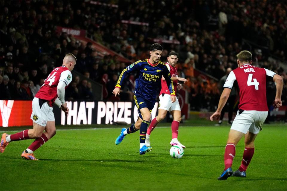 Kai Havertz und der FC Arsenal blamieren sich im Ligapokal.Nick Potts/PA Wire/dpa
