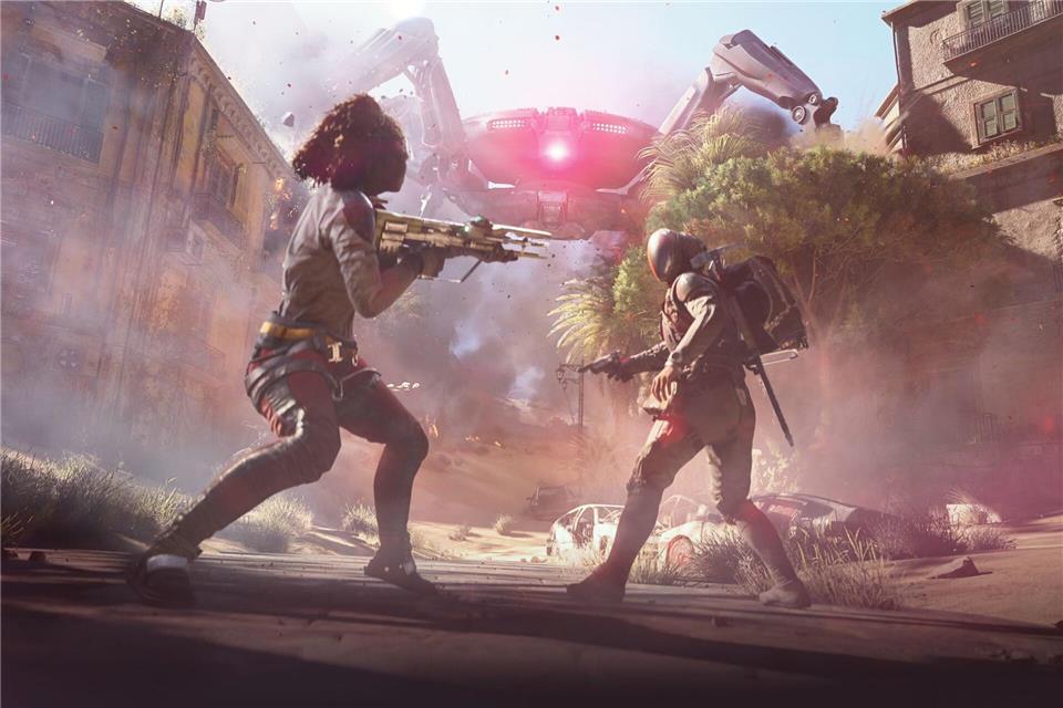 Kampf im Schatten des Matriarchs, eines der größten Arcs.-/Embark Studios/dpa-tmn