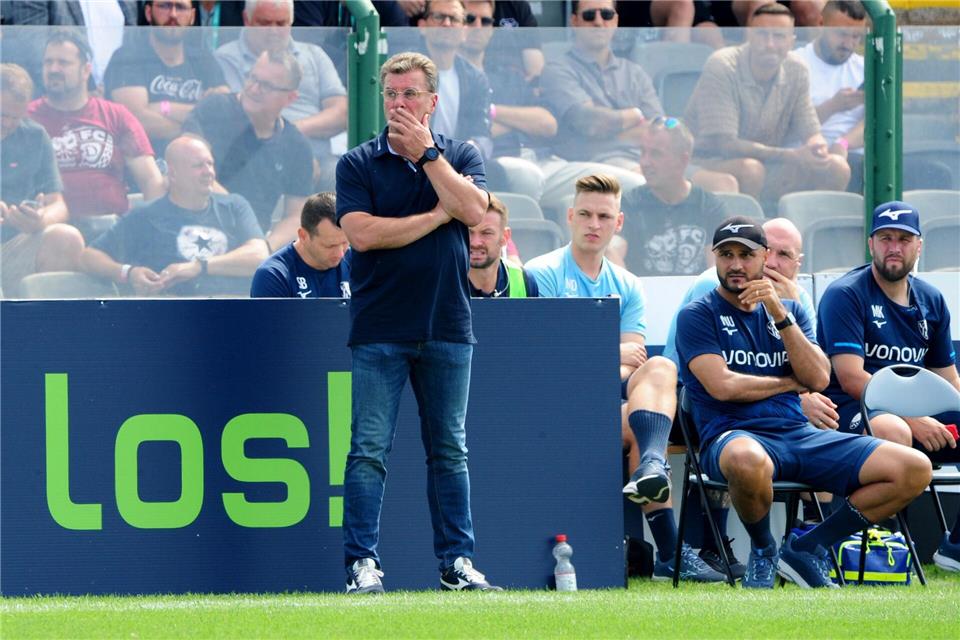 Kann nicht zufrieden sein: VfL-Coach Dieter Hecking. Michael Bienefeld/dpa