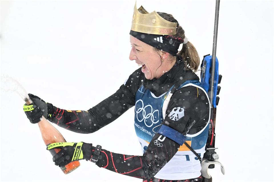 Kann trotz Platz 28 lachen: Franziska PreußHendrik Schmidt/dpa