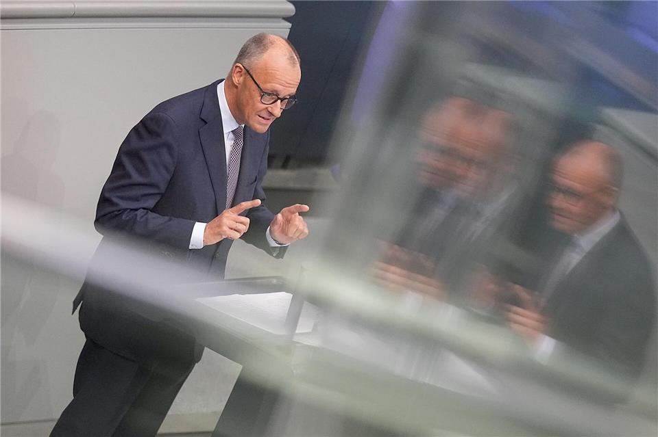 Kanzler Merz wirbt erneut für Reformen.Michael Kappeler/dpa