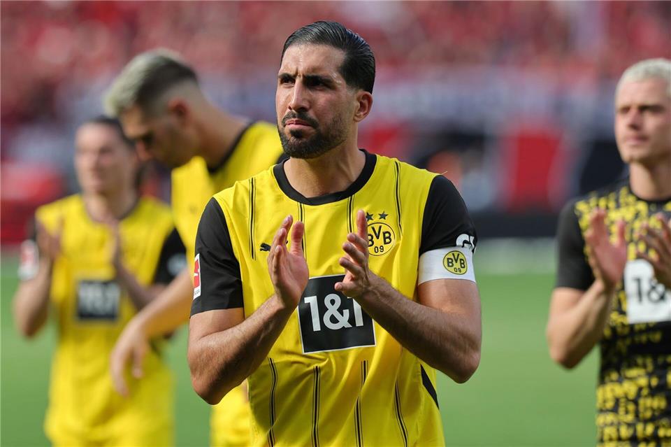 Kapitän Emre Can fehlt dem BVB vorerst.Rolf Vennenbernd/dpa
