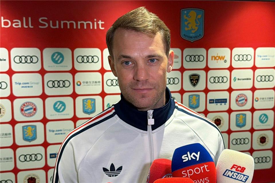Kapitän Manuel Neuer betont die Wichtigkeit des Sieges gegen Aston Villa.Christian Kunz/dpa