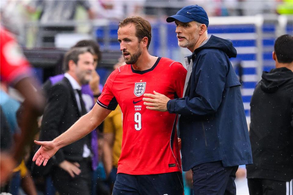 Kapitän und Trainer: Tuchels wichtiger Spieler ist Harry Kane.Tom Weller/dpa