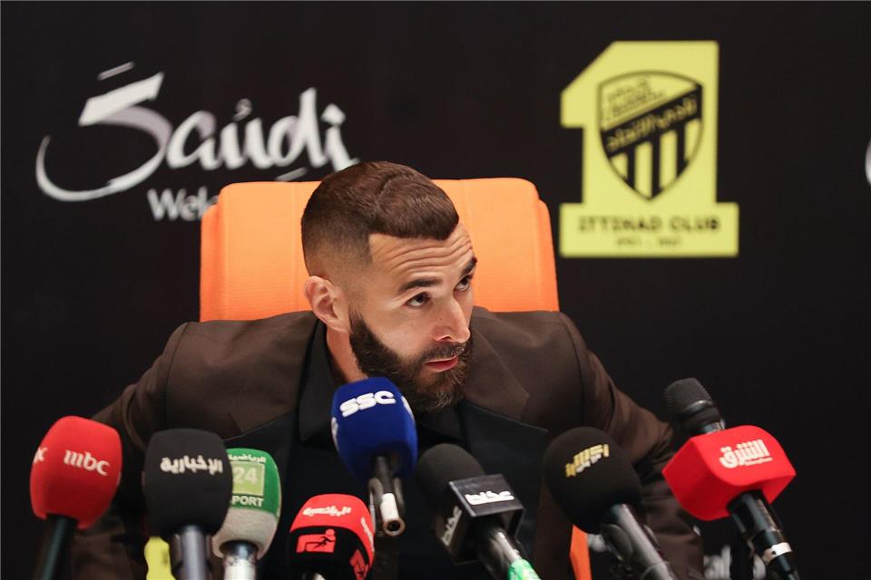 Karim Benzema wechselt in Saudi-Arabien zum Club Al-Hilal. (Archivbild)STR/AP/dpa
