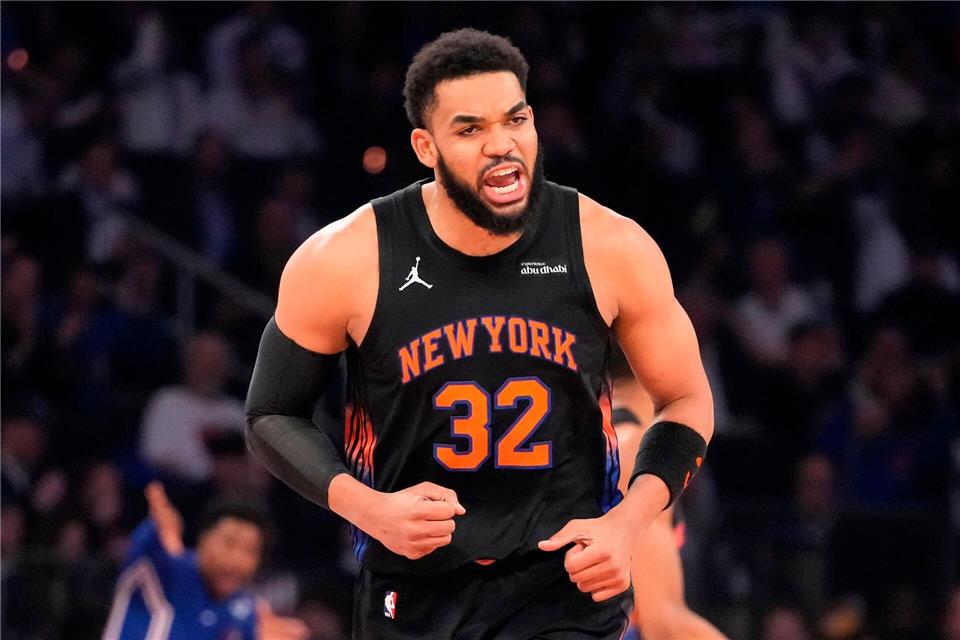 Karl-Anthony Towns überwand gegen Philadelphia frühe Foulprobleme.Yuki Iwamura/AP/dpa