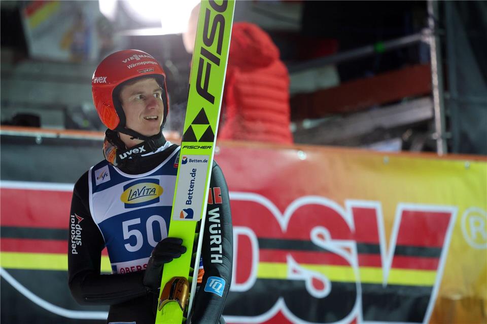 Karl Geiger ist in Oberstdorf dabei. (Archivbild)Karl-Josef Hildenbrand/dpa