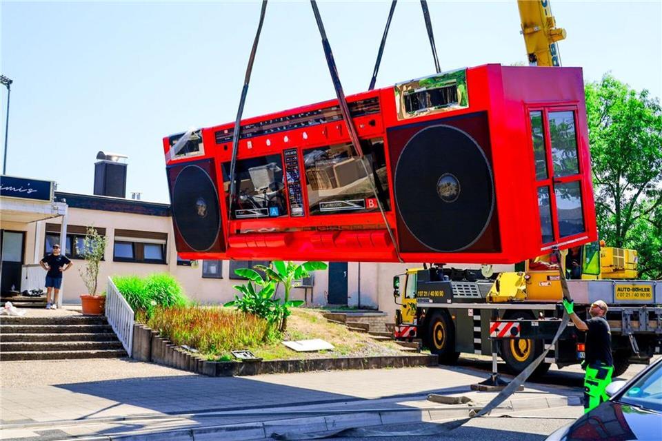 Karlsruhe: Riesiger Ghettoblaster als Eisdiele geplant – extra gebaut und aus China geliefertThomas Riedel/dpa
