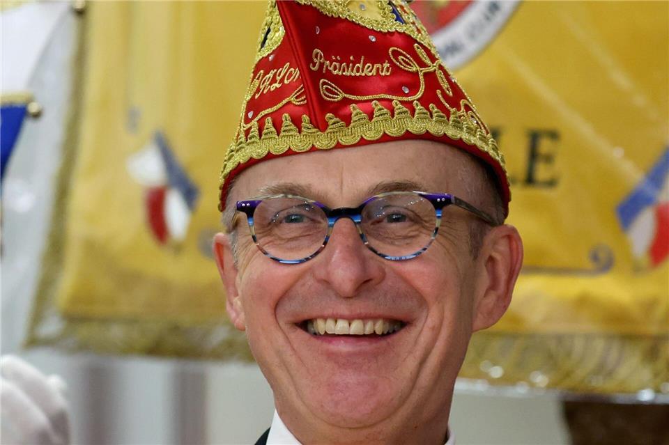 Karnevalspräsident Lutz Scherling freut sich besonders über die hohe Beteiligung von Kindern und Jugendlichen in den Vereinen.Bernd Wüstneck/dpa