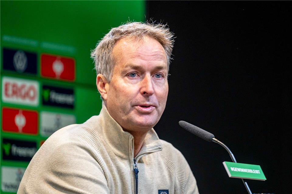 Kasper Hjulmand ist unbeeindruckt vom Wagner-Aus bei Augsburg. David Inderlied/dpa