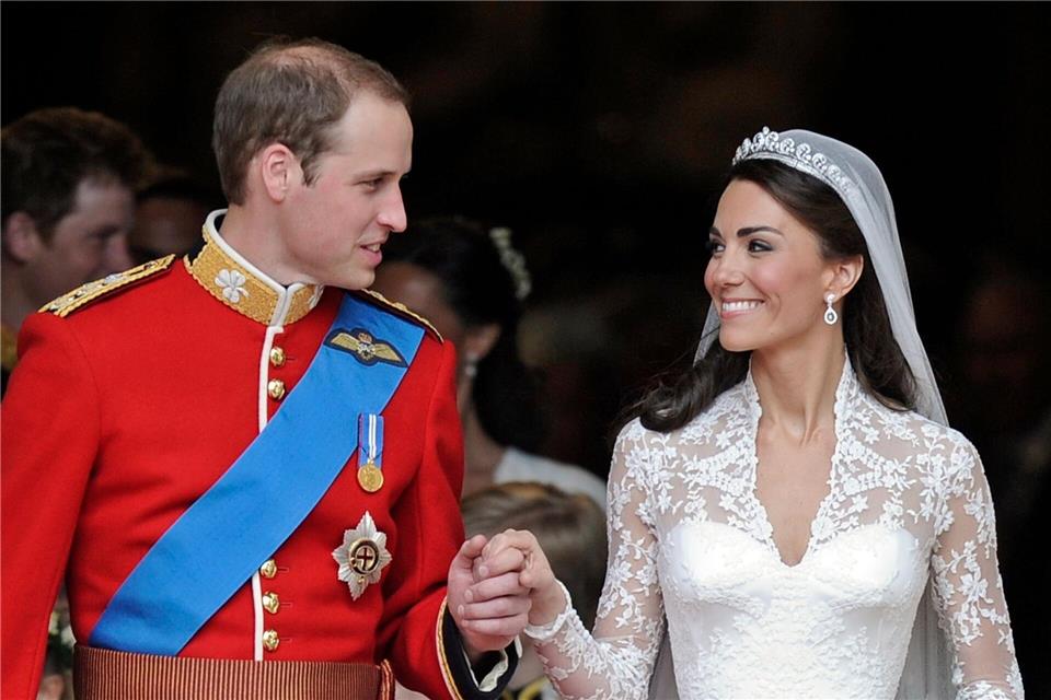 Kate und William heirateten im Jahr 2011. (Archivbild)Martin Meissner/AP/dpa