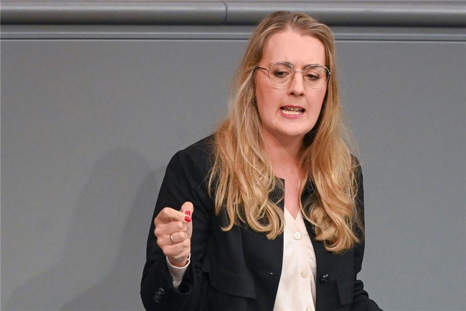 Katharina Dröge steht gemeinsam mit Britta Haßelmann an der Spitze der Grünen-Bundestagsfraktion. (Archivfoto)Katharina Kausche/dpa