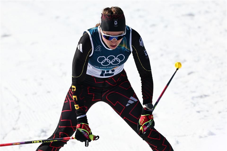 Katharina Hennig Dotzler beendet ihre Olympia-Karriere auf Platz neun.Daniel Karmann/dpa