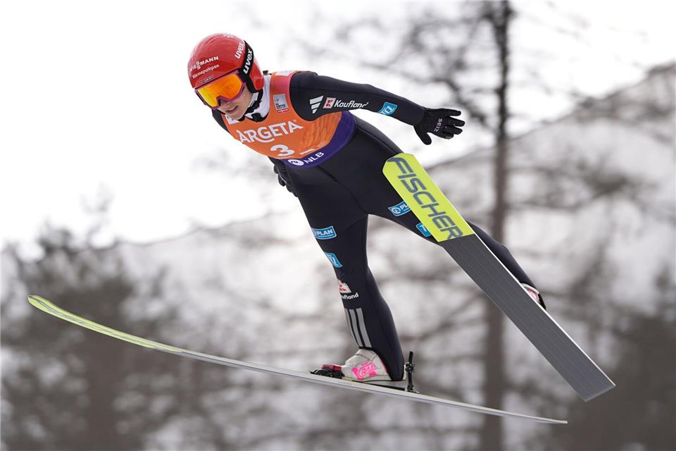 Katharina Schmid feierte in ihrer Karriere 19 Weltcup-Siege.Darko Bandic/AP/dpa
