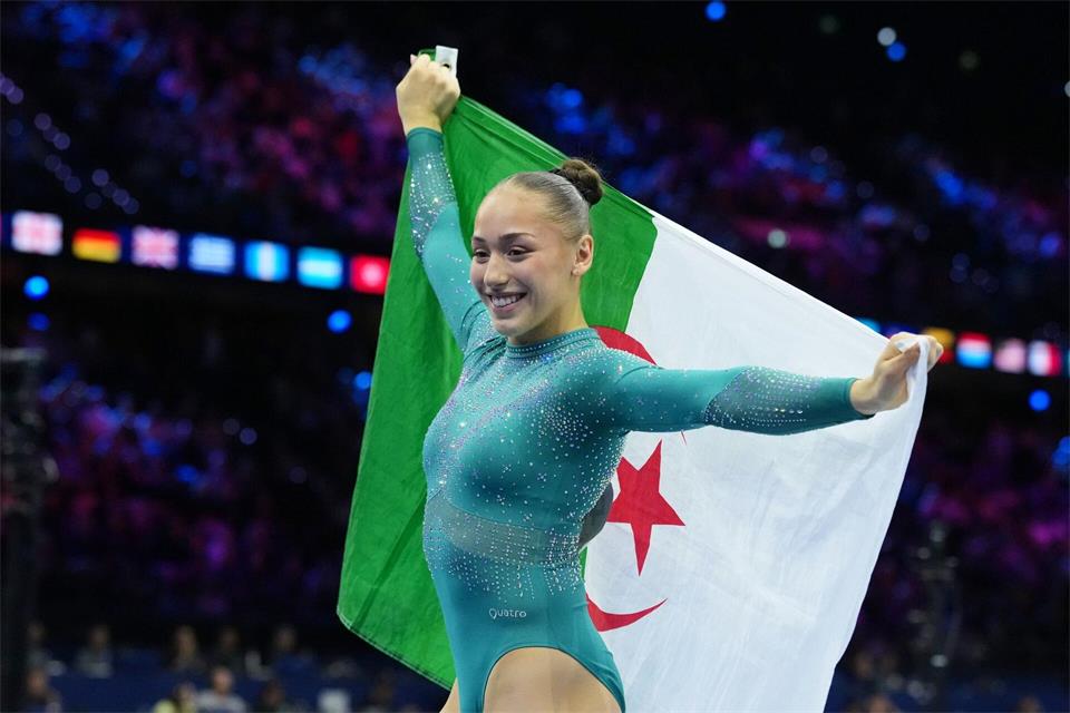 Kaylia Nemour feiert ihren zweiten WM-TitelPatrick Post/AP/dpa