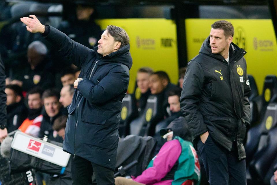 Kein BVB-Duo mehr: Trainer Niko Kovac (l) muss künftig ohne Sportdirektor Sebastian Kehl (r) auskommen. (Archivbild)Bernd Thissen/dpa