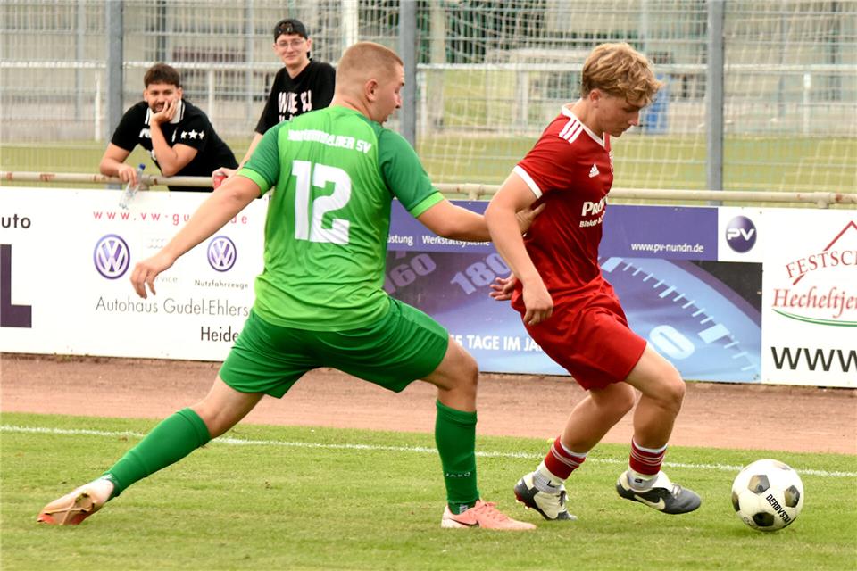 Kein Einsatz für Ben Brömmel (rechts) und den TSV Raesfeld am letzten Spieltag – wie 2025/26.
