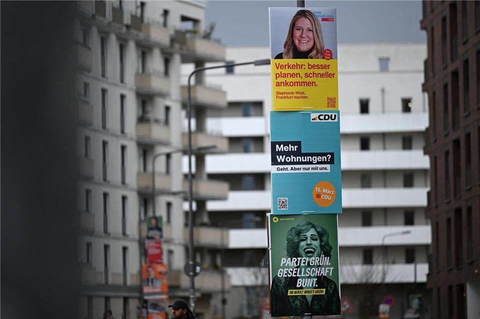 Kein Wahlkampf ohne Wahlplakate. (Archivbild) Michael Brandt/dpa