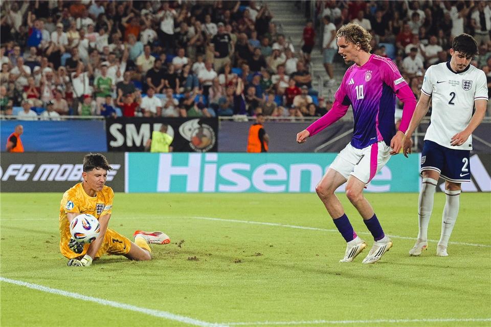 Kein Woltemade-Tor, kein Titel - die deutsche U21 verliert gegen England.Robert Nemeti/dpa