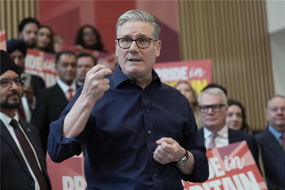 Keir Starmer äußerte sich zu den Trump-Aussagen. Stefan Rousseau/PA Wire/dpa