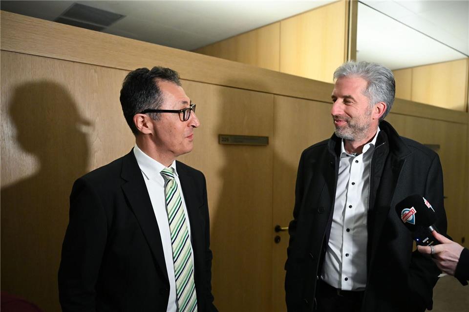 Kennen sich seit vielen Jahren: Cem Özdemir und Boris Palmer. (Archivbild)Katharina Kausche/dpa