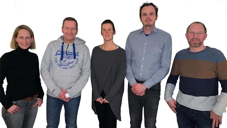 Kerstin Olthoff (von links) ist die neue Vorsitzende des Vereins. Peter Houben, Johanna Rensing und Konstantin Heselhaus gehören dem Vorstand an. Stefan Schmeing ist ausgeschieden. 