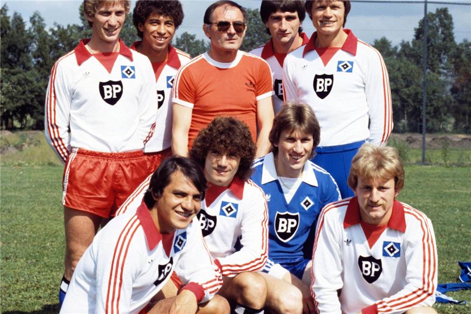 Kevin Keegan mit früheren Teamkollegen beim Hamburger SV.picture alliance / dpa