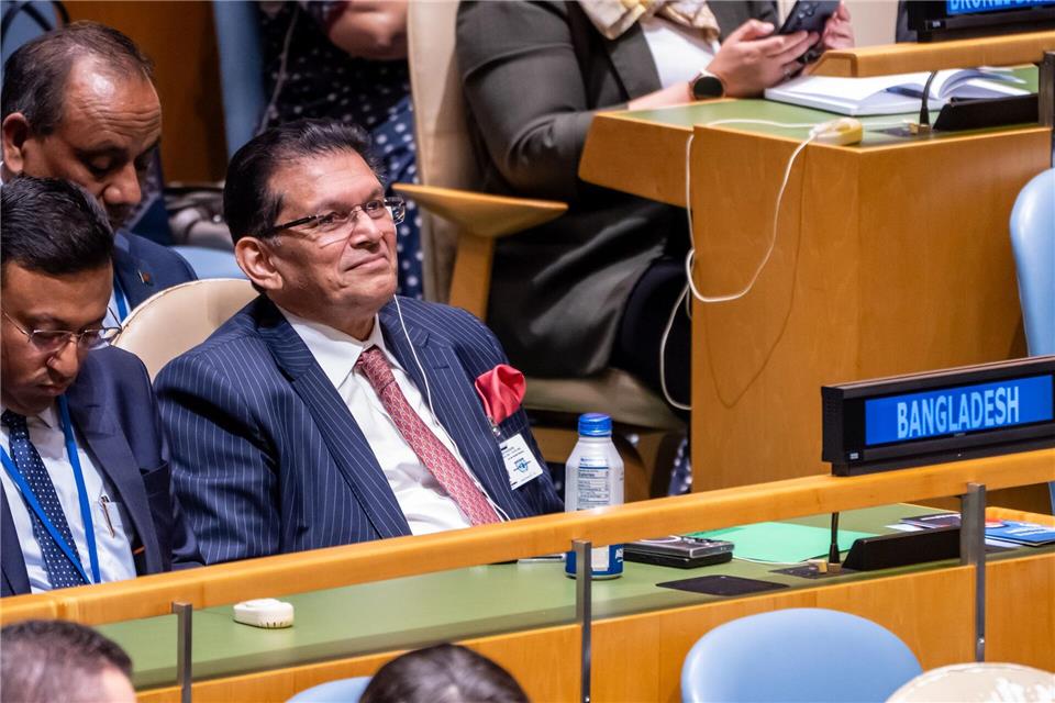 Khalilur Rahman, Außenminister von Bangladesch, wird der neue Präsident der Generalversammlung der Vereinten Nationen.Michael Kappeler/dpa